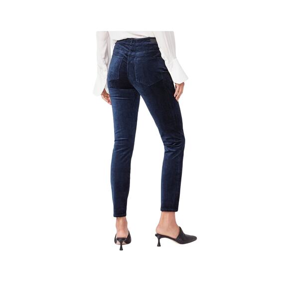 Paige Velvet Hoxton Ankle Deep Navy Blue size 25 - Picture 3 of 8